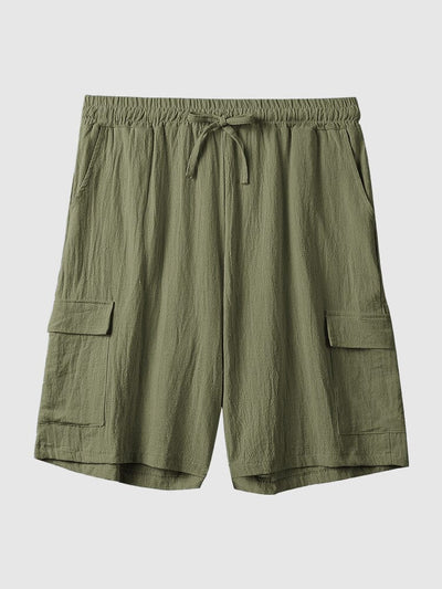Coofandy Vacation Cotton Short with Pockets coofandystore Army Green M 