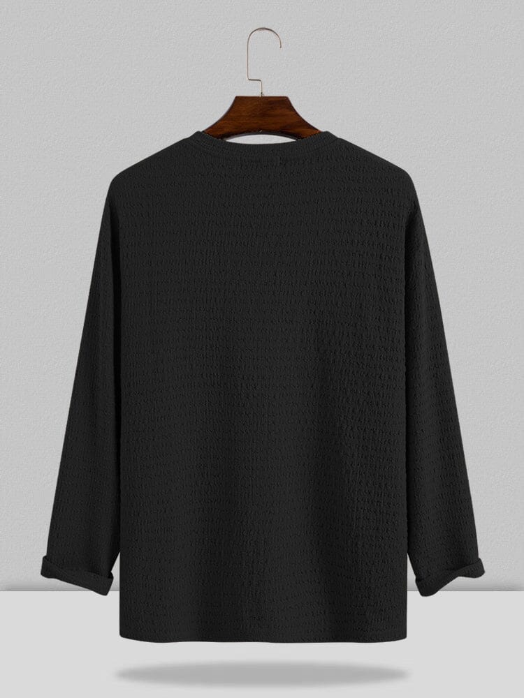 Coofandy Small V-neck long-sleeved Shirt Shirts coofandystore 