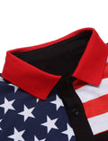 Coofandy American Flag Polo Shirt (US Only) Polos coofandy 