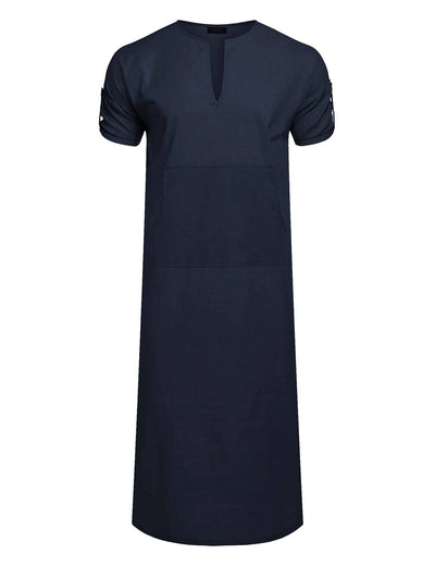 Coofandy V-Neck Long Gown (US Only) Robe coofandy Navy Blue S 
