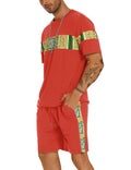 Coofandy 2pcs Sports Mesh Tracksuit (US Only) T-Shirt coofandy Red S 