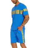 Coofandy 2pcs Sports Mesh Tracksuit (US Only) T-Shirt coofandy Royal Blue S 