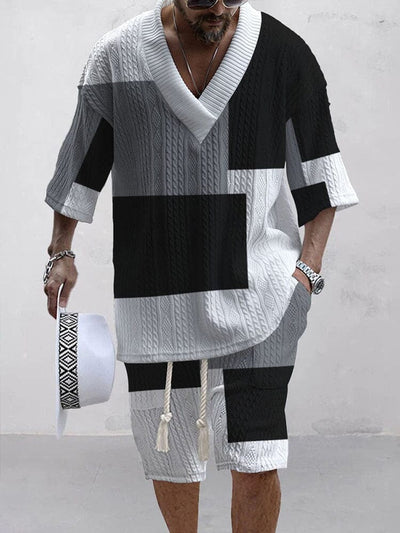 Cozy Creative Printed Knit Sweatshirt Set Sets coofandystore PAT3 M 