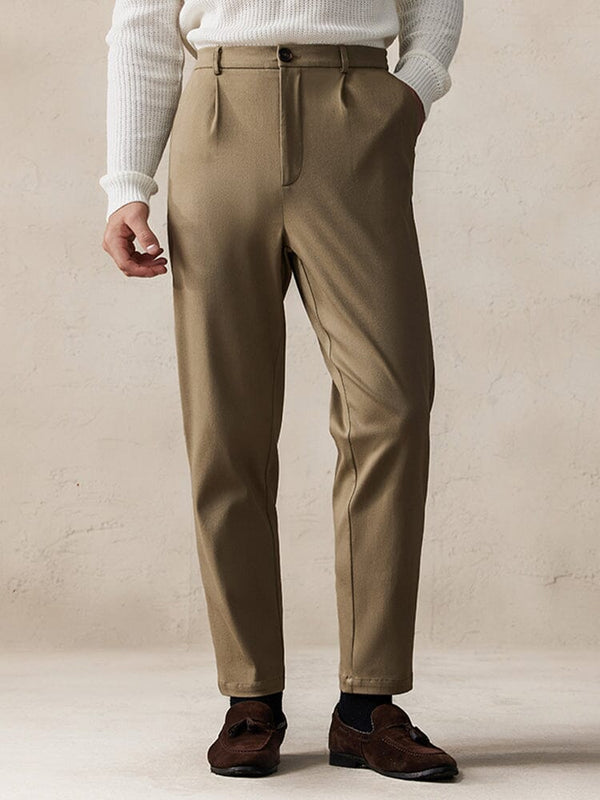 Premium Comfort Suit Pants Pants coofandy Khaki M 