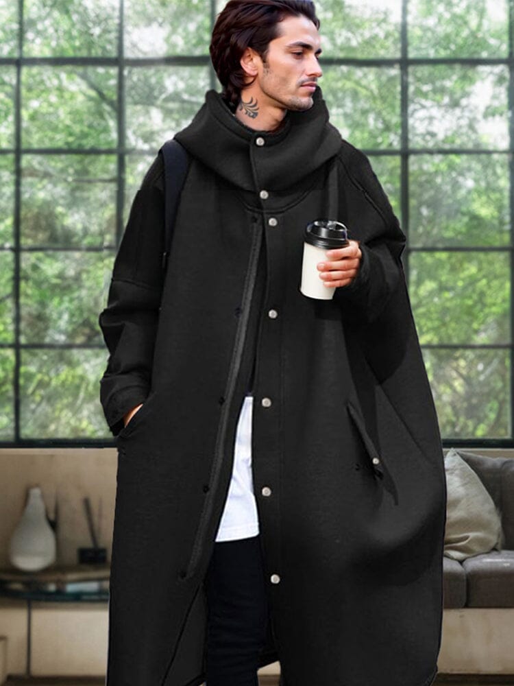 Windproof Oversized Hooded Coat Coat coofandy 