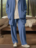 Comfy Hooded Cardigan Pants Outfits Sets coofandy 