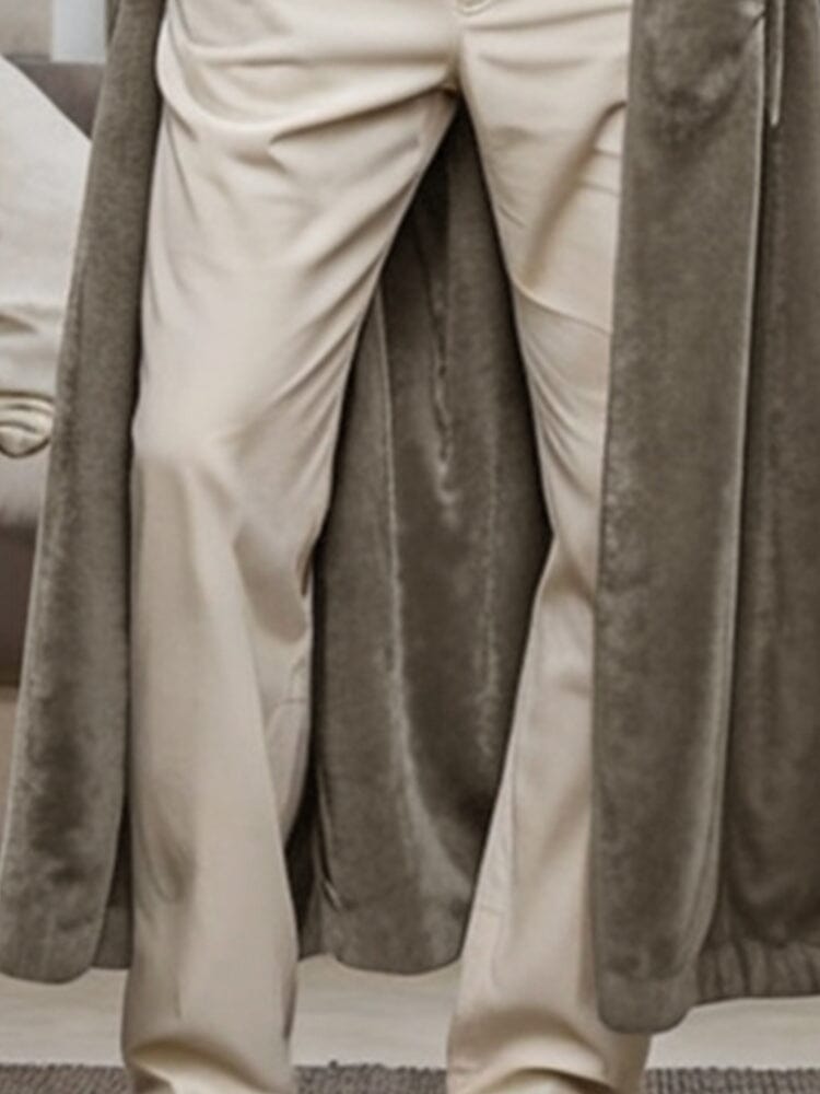Cozy Soft Velvet Long Cardigan Sets coofandy 