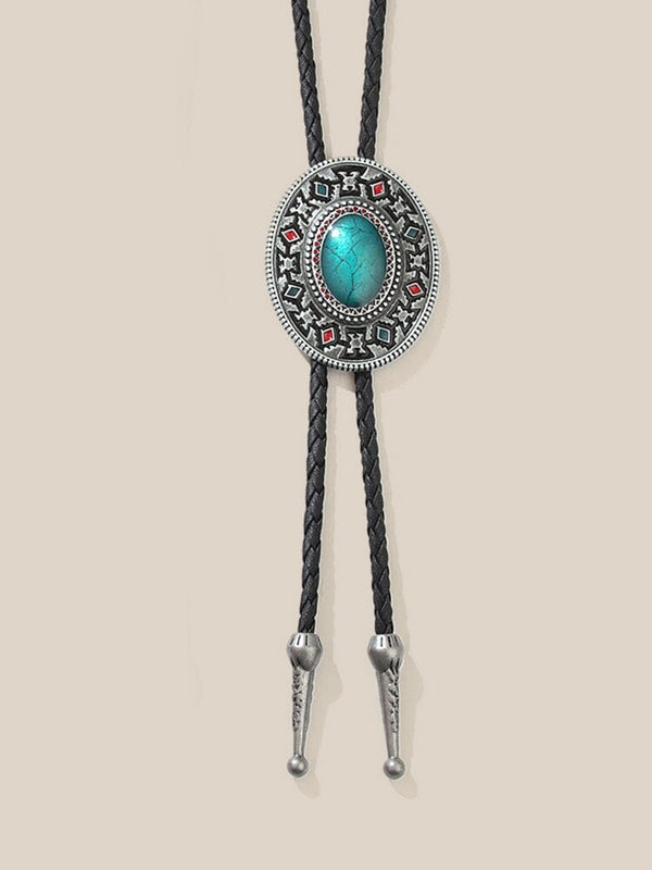Vintage Bolo Tie Leather Necklace Necklace coofandystore PAT1 F 