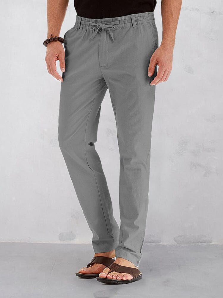 Coofandy loose waist solid color sweatpants coofandystore Grey S 