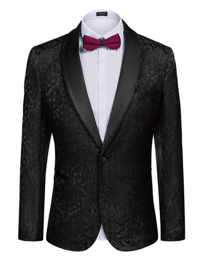Coofandy Floral Suit Jacket (US Only) Blazer coofandy 