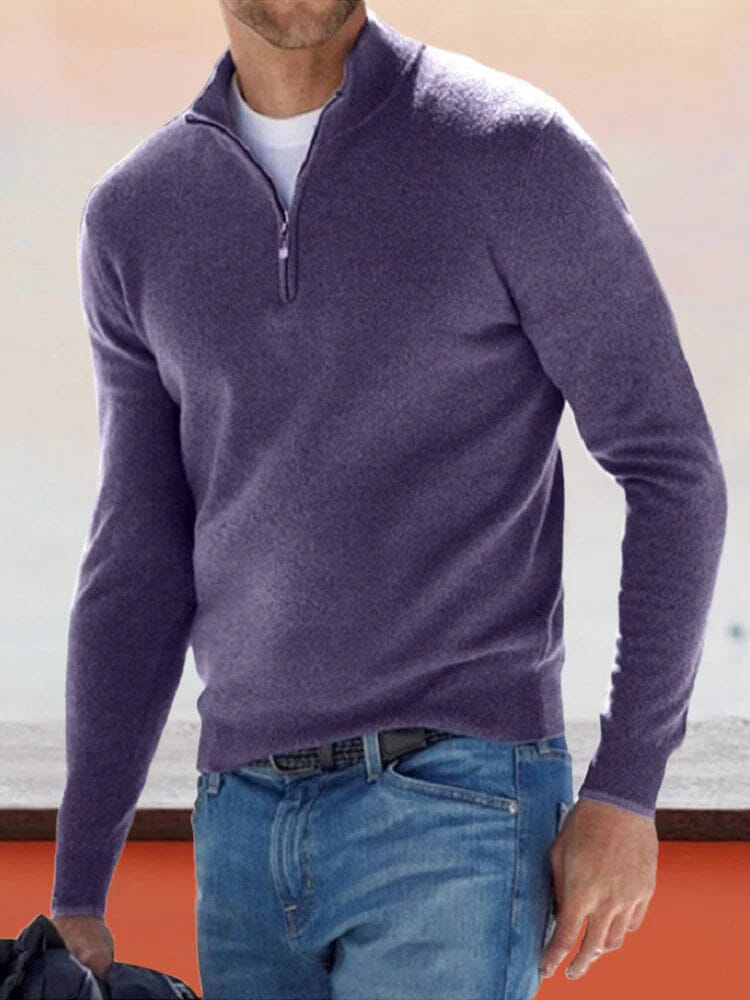 Long sleeved knit shirt coofandystore Purple S 