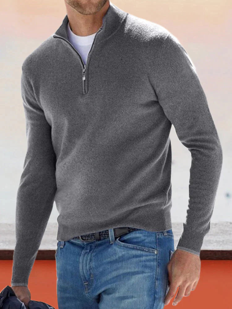 Coofandy Long sleeved tunic shirt Sweater coofandystore Grey S 