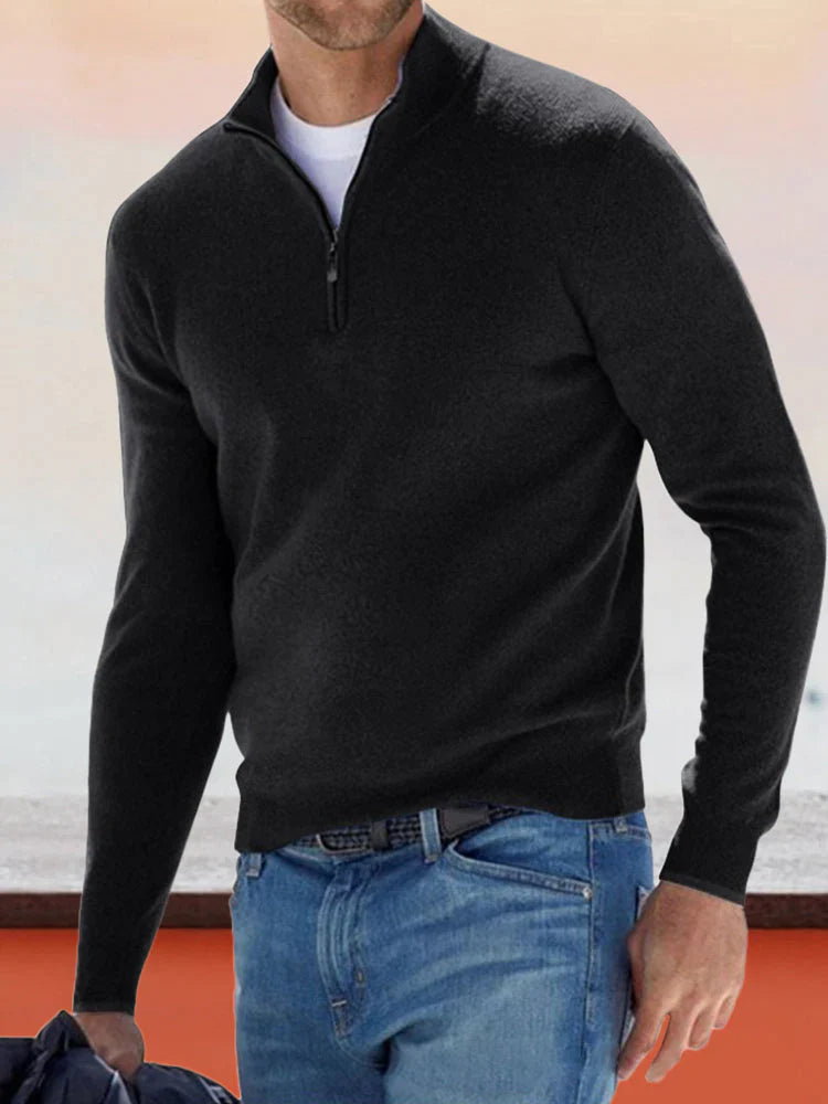 Coofandy Long sleeved tunic shirt Sweater coofandystore Black S 