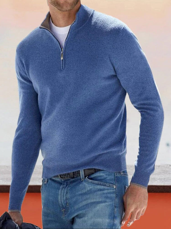 Long sleeved knit shirt coofandystore Blue S 