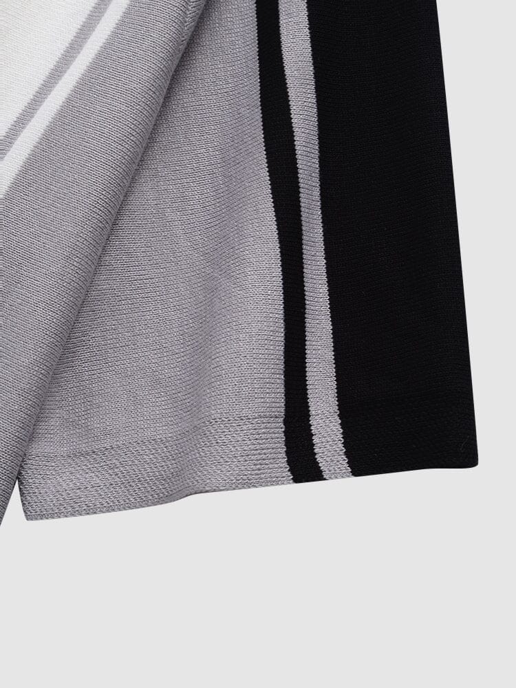 Knit Short Sleeves Polo Shirt coofandystore 