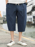 COOFANDY 3/4 SHORTS CASUAL TROUSERS coofandy Navy Blue M 