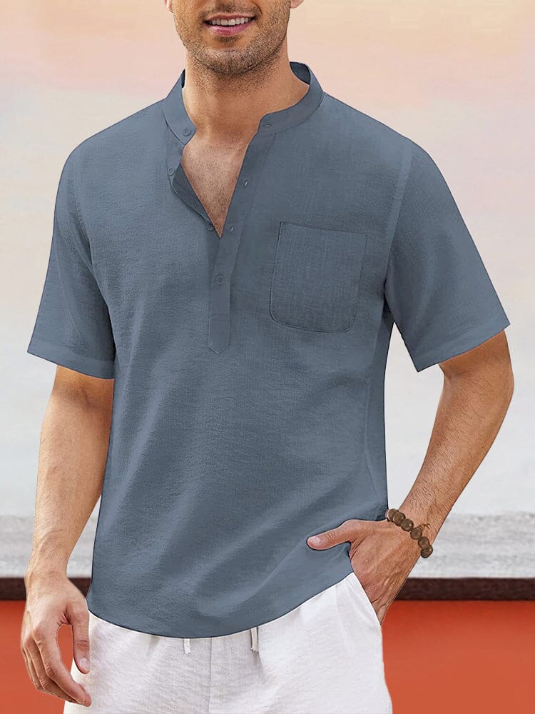 Cotton Linen Shirt - Lightweight & Comfortable Beachwear for Men – coofandy