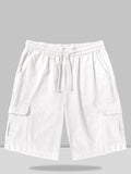 Coofandy Linen Style Pants With Packages coofandystore White M 