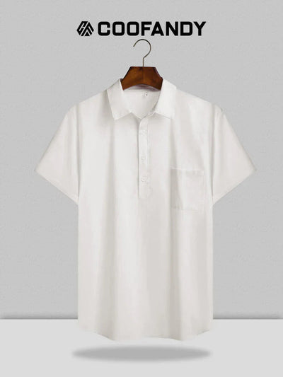 Coofandy Casual Linen Button Short Shirt coofandy 