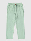 Coofandy Linen Style Yoga Pants With Pockets coofandystore Ligh Green S 