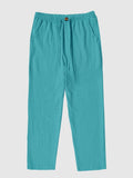 Linen Style Yoga Pants With Pockets Pants coofandystore Sky Green S 