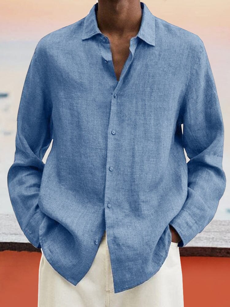 Stylish Casual Linen Button Shirt - Comfortable & Versatile – coofandy