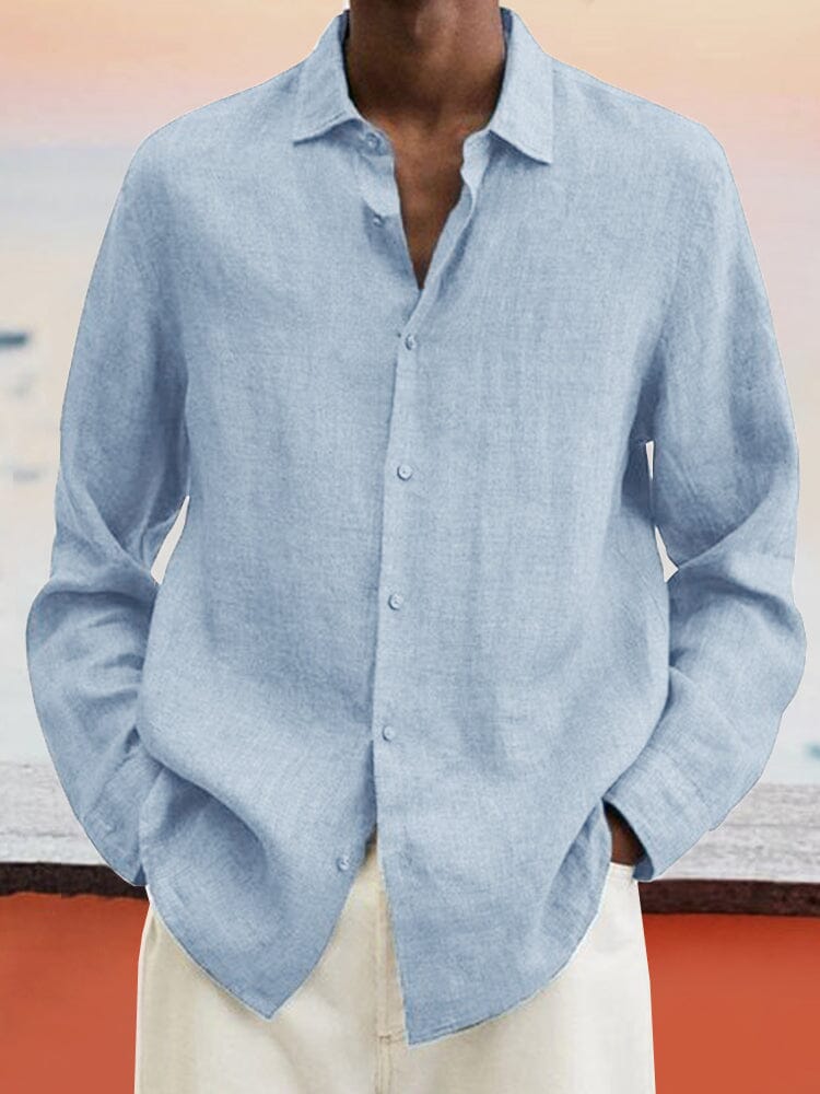 Stylish Casual Linen Button Shirt - Comfortable & Versatile – COOFANDY