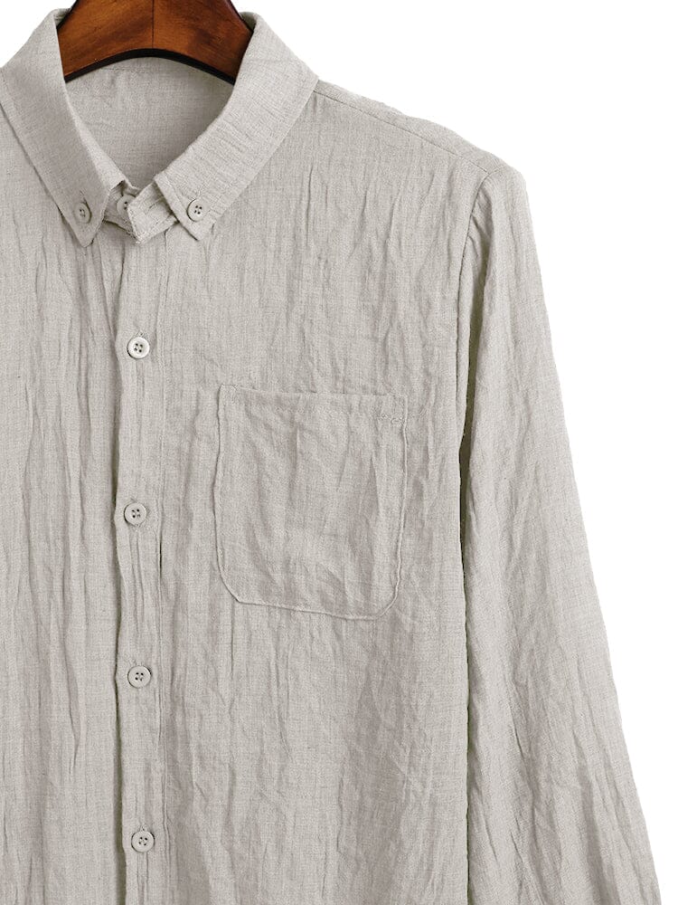 Long Sleeves Shirt With Botton coofandy 