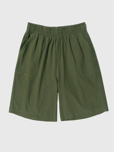 Linen Style Straight Casual Shorts Shorts coofandystore 