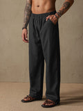 Casual Loose Style Beach Pants Pants coofandy Black XS 