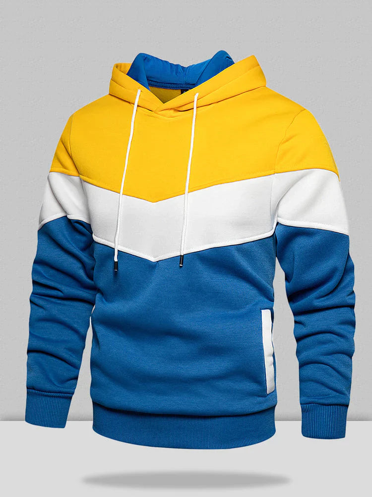 Multicolor camo hoodie jumper Hoodies coofandystore Yellow-Blue S 