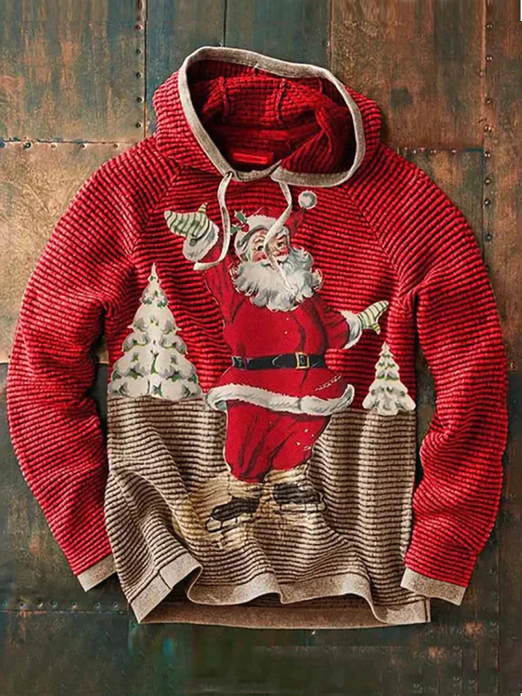 Coofandy Christmas Style Hooded Sweatshirt Sweaters coofandystore Red M 