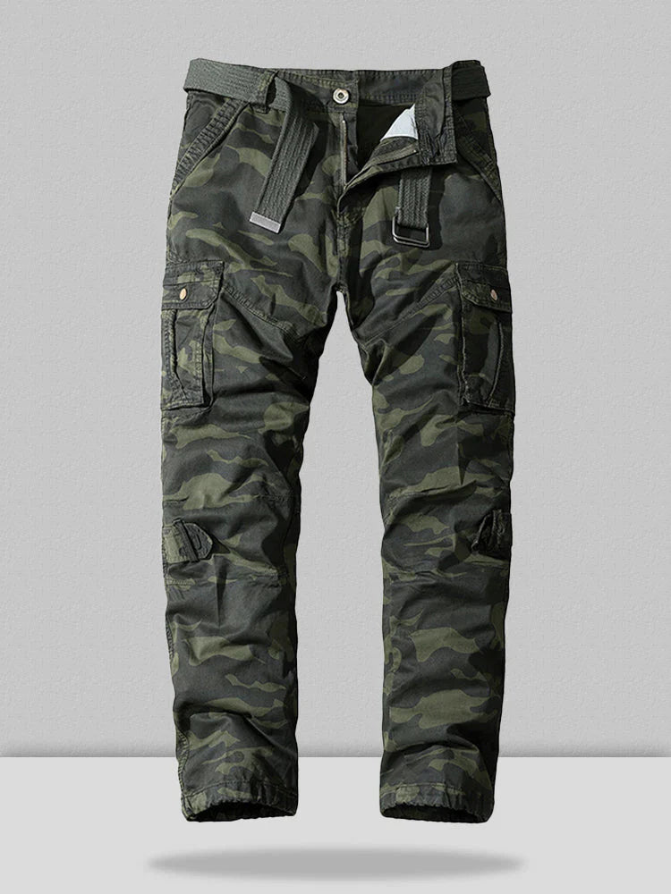 Camouflage Cargo Cotton Style Pants coofandystore Army Green S/30 