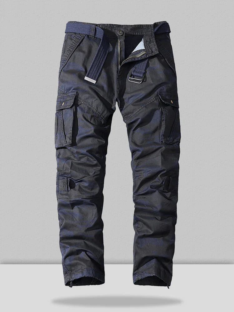 Camouflage Cargo Cotton Style Pants coofandystore Navy Blue S/30 