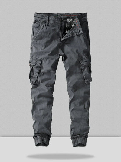 cotton style multi-pocket cargo pants coofandystore Grey 29 