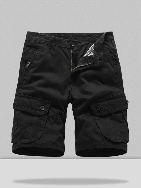 cropped trousers loose cotton style shorts coofandystore Black S/30 