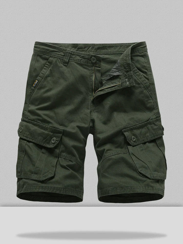 cropped trousers loose cotton style shorts coofandystore Army Green S/30 