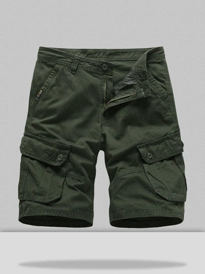 cropped trousers loose cotton style shorts coofandystore Army Green S/30 