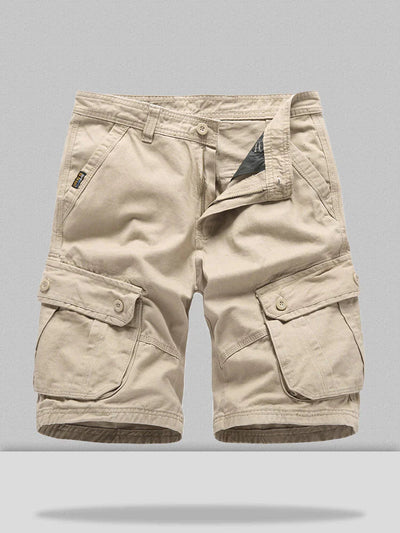 cropped trousers loose cotton style shorts coofandystore Khaki S/30 
