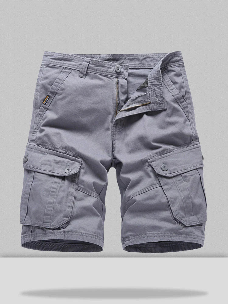 cropped trousers loose cotton style shorts coofandystore Grey S/30 