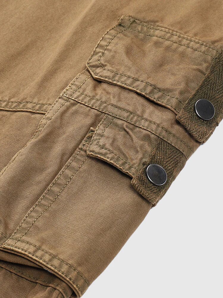 Cotton Style Multi-pocket Straight Pants coofandystore 