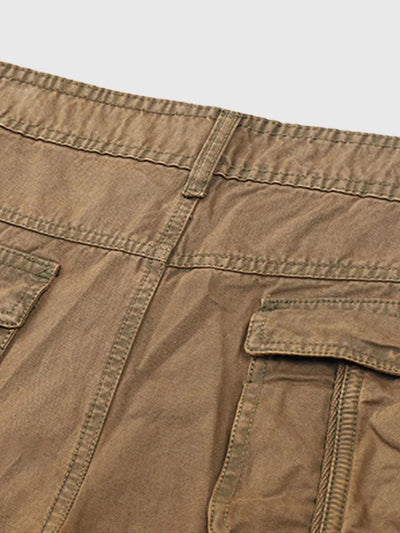 Cotton Style Multi-pocket Straight Pants coofandystore 