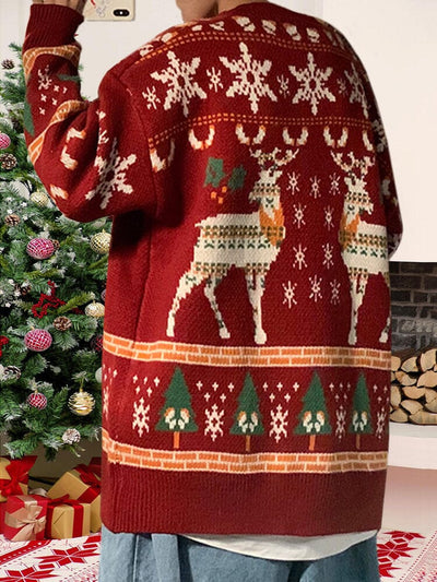 Loose slouchy Christmas knitwear Sweaters coofandystore 
