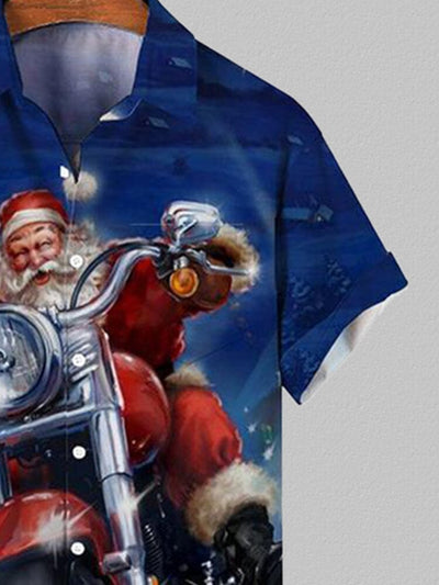 Merry Christmas Printed Loose Short-sleeved Shirt Shirts & Polos coofandystore 