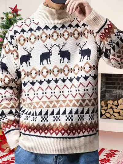Christmas Turtleneck Sweater Sweaters coofandystore 