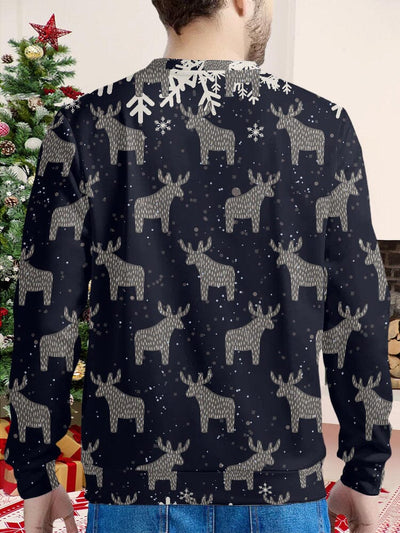 Christmas Reindeer Graphic Hoodie Sweaters coofandystore 