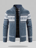 Christmas snowflake piece standing collar warm cardigan knitted jacket Sweaters coofandystore 