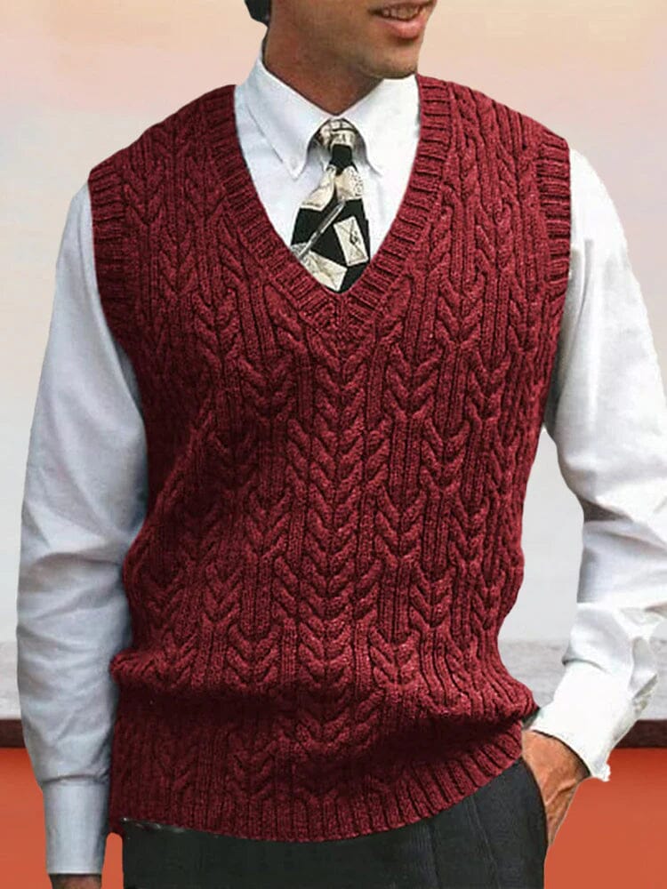 V neck undershirt business warm vest