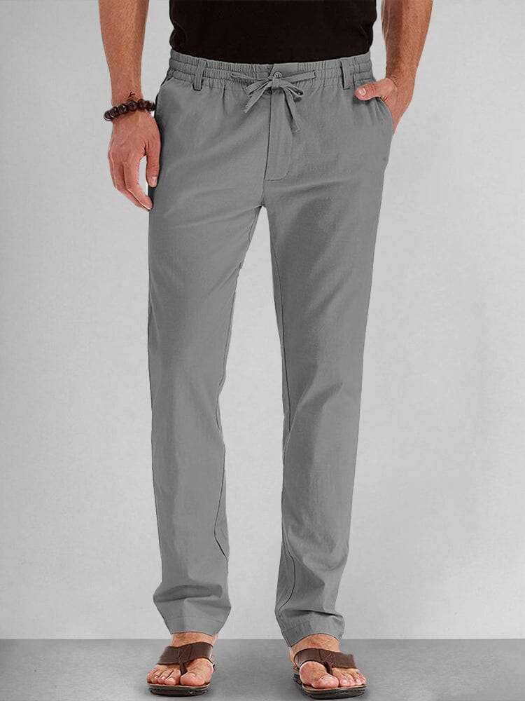 Casual Cotton Sweatpants Pants coofandystore Grey S 