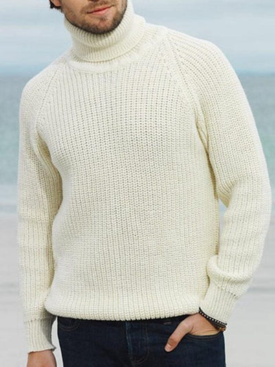 Pullover Turtleneck Bottoming Long-sleeved Sweater Fashion Hoodies & Sweatshirts coofandystore Beige M 